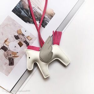 White Pegasus Bag Charm